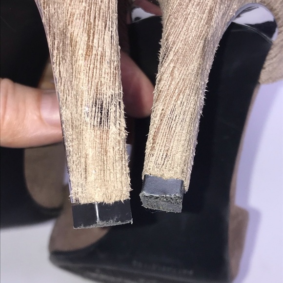 Revolution High Heels – Almond Toe, Faux Leather – Dark Tan – Size 6.5 - Picture 12 of 12